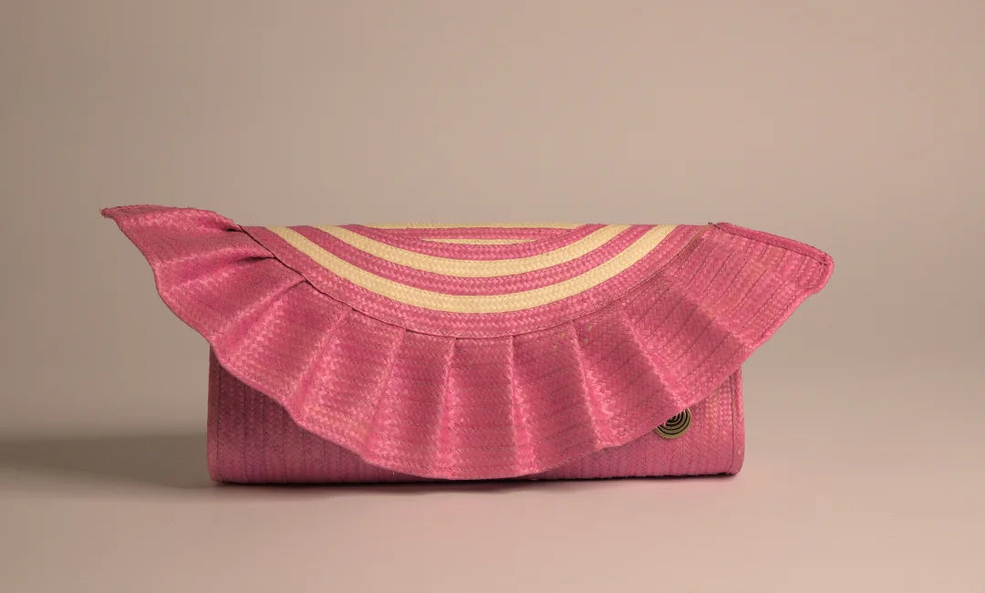 CLUTCH CON OLAS VERDE