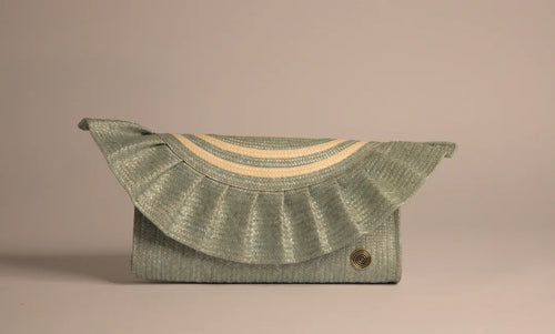 CLUTCH CON OLAS VERDE
